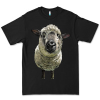 Black hampshire sheep head Premium Tee - LillyAllenDesigns