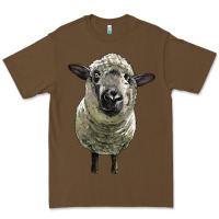 Cacao hampshire sheep head Premium Tee - LillyAllenDesigns