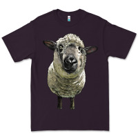 Plum hampshire sheep head Premium Tee - LillyAllenDesigns