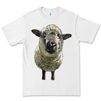 White hampshire sheep head Premium Tee - LillyAllenDesigns