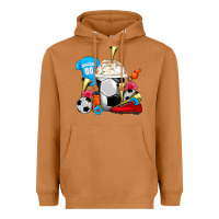 Meerkat Soccer Frappe Coffee Heavyweight Hoodie - FaDigitalArtStudio