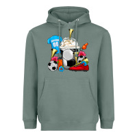 Sage Soccer Frappe Coffee Heavyweight Hoodie - FaDigitalArtStudio