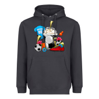 Smoke Soccer Frappe Coffee Heavyweight Hoodie - FaDigitalArtStudio