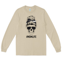 Mushroom Black Glitter Cowhide Patterned Mom Skull Long Sleeve Tee - Bettercallsaul
