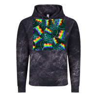 Cloud Black Pride lgbtq flags with leopard seamless pattern Vintage Hoodie - BundleAndBundleShop