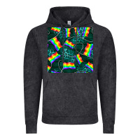 Vintage Black Pride lgbtq flags with leopard seamless pattern Vintage Hoodie - BundleAndBundleShop