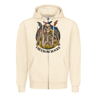 Sandshell freedom rocks Zipper Hoodie - CowGirlArtShop