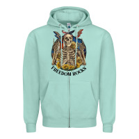 Seafoam freedom rocks Zipper Hoodie - CowGirlArtShop