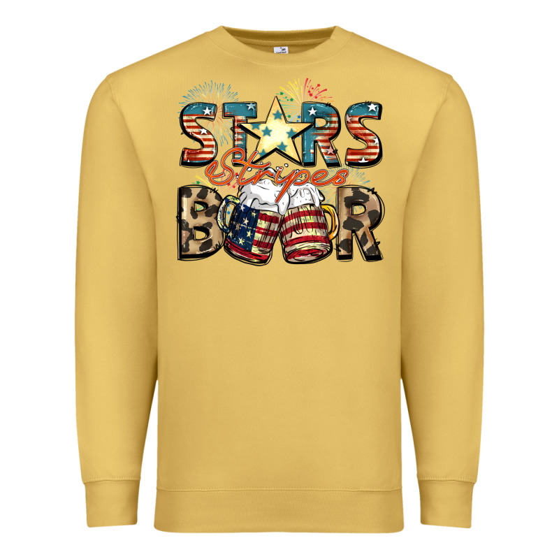 Stars Stripes Beer Premium Sweatshirt by FaDigitalArtStudio | Teevron