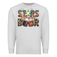 Dove Grey Stars stripes beer Premium Sweatshirt - FaDigitalArtStudio