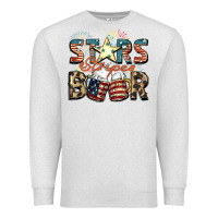 Oatmeal Heather Stars stripes beer Premium Sweatshirt - FaDigitalArtStudio