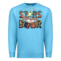 Ocean Blue Stars stripes beer Premium Sweatshirt - FaDigitalArtStudio