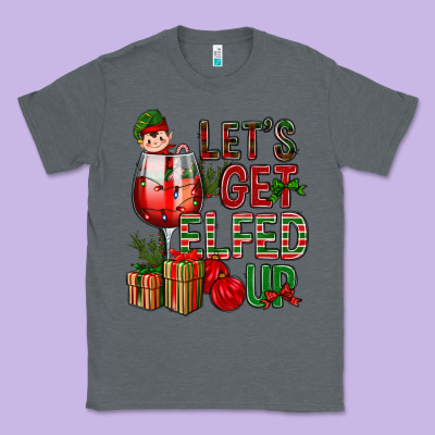 Let's Get Elfed Up Christmas Classic Tee Designed By Bundleandbundleshop