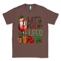 Chestnut Let's Get Elfed Up Christmas Classic Tee - BundleAndBundleShop