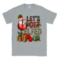Heather Grey Let's Get Elfed Up Christmas Classic Tee - BundleAndBundleShop