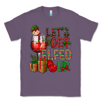 Lavender Let's Get Elfed Up Christmas Classic Tee - BundleAndBundleShop