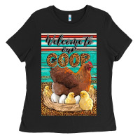 Black Western Welcome To Our Coop Ladies Tee - LillyAllenDesigns