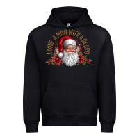 Black i love a man with beard Urban Hoodie - CowhideDigitalArt