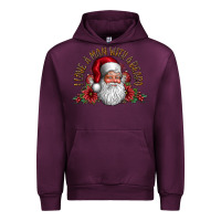 Mauve Wine i love a man with beard Urban Hoodie - CowhideDigitalArt