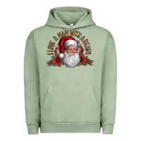 Pigment Oil Green i love a man with beard Urban Hoodie - CowhideDigitalArt