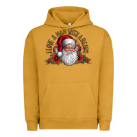 Pigment Peanut Butter i love a man with beard Urban Hoodie - CowhideDigitalArt