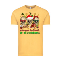 Vintage Mustard When Your Dead Inside But It's Christmas Vintage Tee - BundleAndBundleShop
