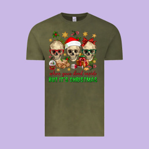 When Your Dead Inside But It's Christmas Vintage Tee Designed By Bundleandbundleshop