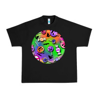 Black halloween round earrings 4 Urban Heavy Tee - BundleAndBundleShop