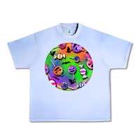 Grape Ice halloween round earrings 4 Urban Heavy Tee - BundleAndBundleShop