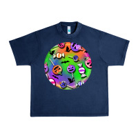 Navy halloween round earrings 4 Urban Heavy Tee - BundleAndBundleShop