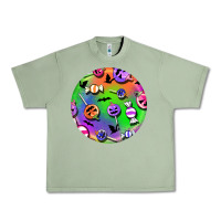 Oil Green halloween round earrings 4 Urban Heavy Tee - BundleAndBundleShop