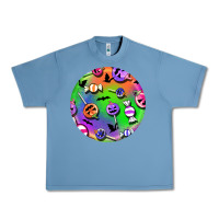 Pebble Blue halloween round earrings 4 Urban Heavy Tee - BundleAndBundleShop