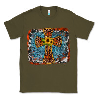 Army Green western cross Classic Tee - JahusDesignShop
