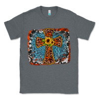 Charcoal Heather western cross Classic Tee - JahusDesignShop