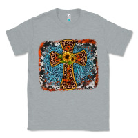 Heather Grey western cross Classic Tee - JahusDesignShop