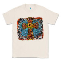 Natural western cross Classic Tee - JahusDesignShop