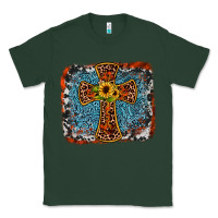 Sports Green western cross Classic Tee - JahusDesignShop