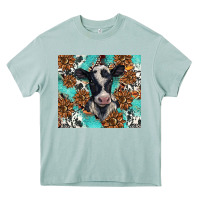 Arona western black and white cow Heavy Core Tee - BarkalooDesign
