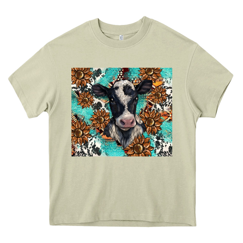 Western Black And White Cow Heavy Core Tee by BarkalooDesign | Teevron