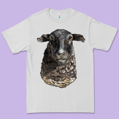 Dorper Sheep Head Premium Tee Designed By Lillyallendesigns