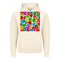 Vintage Artic Pride lgbtq flowers and hearts seamless pattern Vintage Hoodie - BundleAndBundleShop