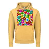 Pride Lgbtq Flowers And Hearts Seamless Pattern Vintage Hoodie | Teevron