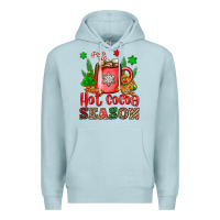 Blue Mist hot cocoa season Premium Hoodie - OliviaCreatesArt