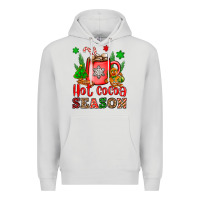 Dove Grey hot cocoa season Premium Hoodie - OliviaCreatesArt