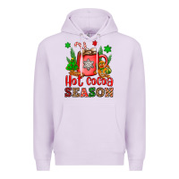 Lilac hot cocoa season Premium Hoodie - OliviaCreatesArt