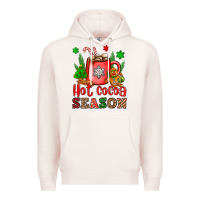 Pale Pink hot cocoa season Premium Hoodie - OliviaCreatesArt