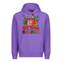 Purple hot cocoa season Premium Hoodie - OliviaCreatesArt