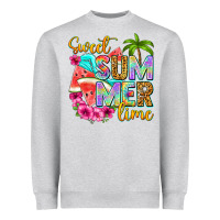Heather Grey sweet summer time Heavyweight Sweatshirt - NancyCooperArtShop