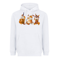 White Fall Coffees Heavyweight Hoodie - FaDigitalArtStudio