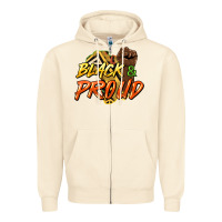 Sandshell black and proud Zipper Hoodie - HowdyJamesFarm